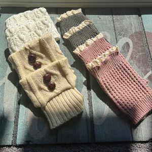 Bundle of Knit Boot Toppers